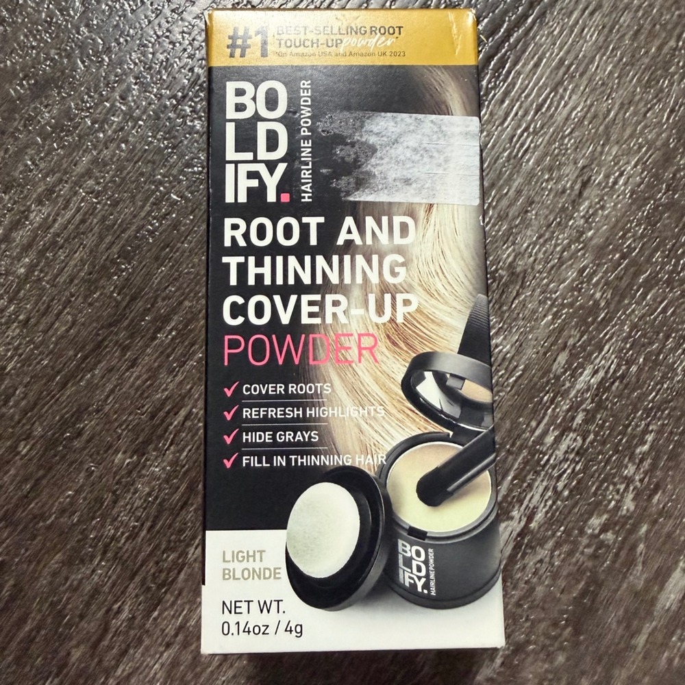 BOLDIFY Root and Thinning Cover-Up Powder Unisex 4g Light Blonde Water-Resistant